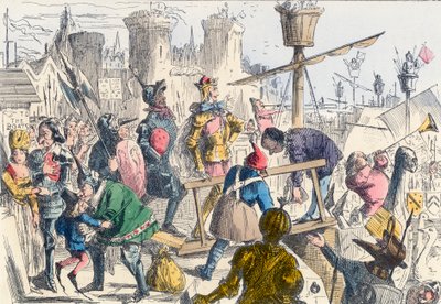 Nalodění krále Jindřicha V. v Southamptonu od John Leech