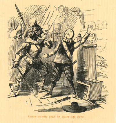 Felton přiznává, že zabil vévodu, 1897. od John Leech