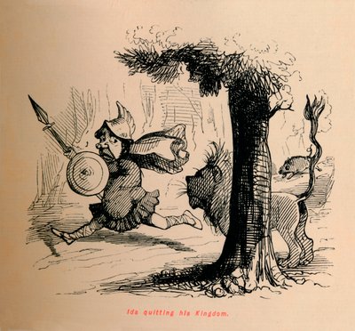 Ida opouští své království, c1860, c1860. od John Leech