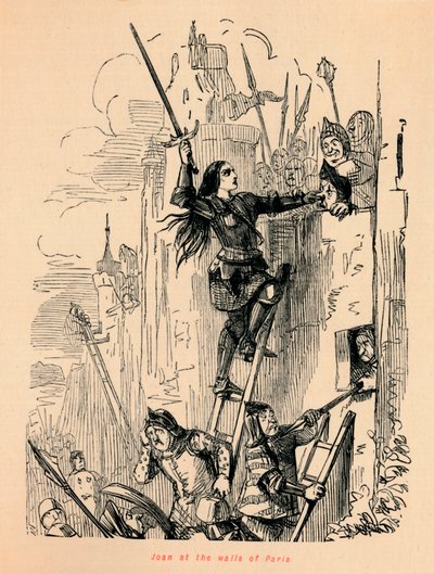 Joan u pařížských zdí, od John Leech