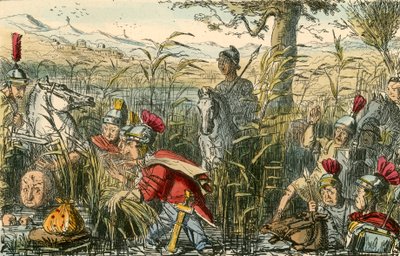 Marius objeven v bažinách u Minturnae od John Leech