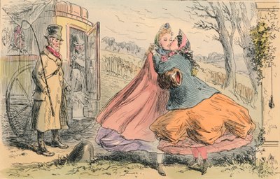 Příjezd slečny Shannonové do Baldon Hall, 1855. od John Leech