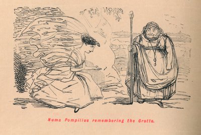 Numa Pompilius vzpomíná na jeskyni, 1852 od John Leech