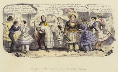 Progress of Bloomerism, aneb úplná změna od John Leech