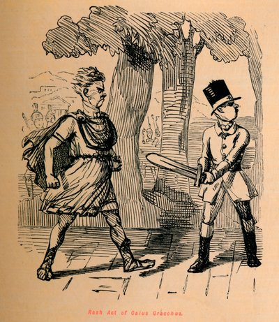 Rash Act of Gaius Gracchus, 1852 od John Leech