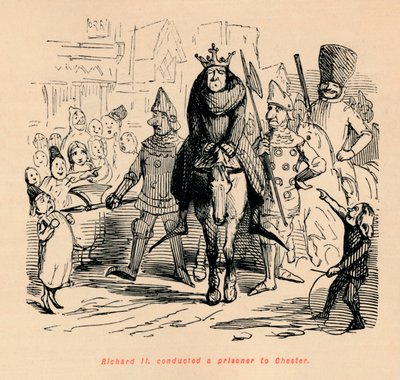 Richard II. odvedl vězně do Chesteru, c1860, c1860 od John Leech