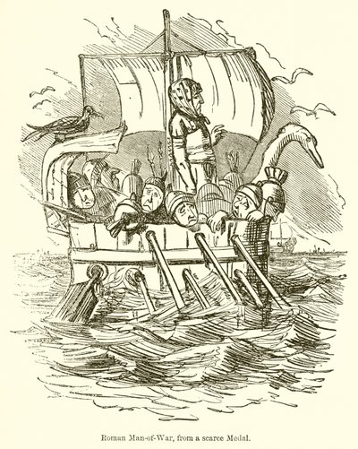 Římský válečný muž, z vzácné medaile od John Leech