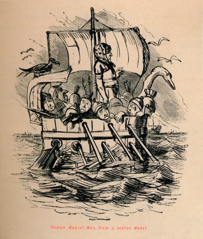 Římský válečný muž, ze vzácné medaile, 1852 od John Leech