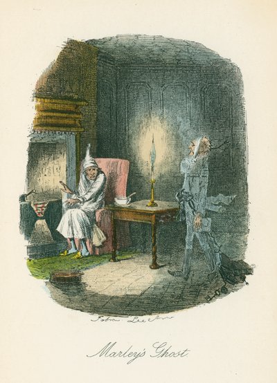Scéna z Vánoční koledy od Charlese Dickense, 1843 od John Leech