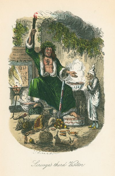 Scéna z Vánoční koledy od Charlese Dickense, 1843 od John Leech