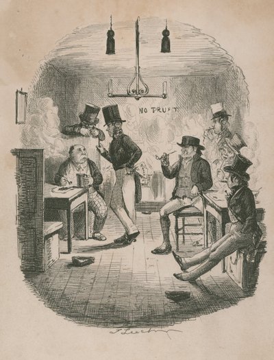 Kouřící Robin od John Leech