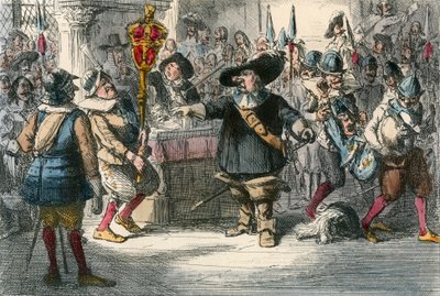 Odstraňte ten Bauble Cromwell, který rozpouští dlouhý parlament od John Leech
