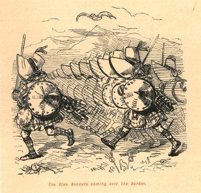 The Blue Bonnets coming over the Border, 1897. od John Leech