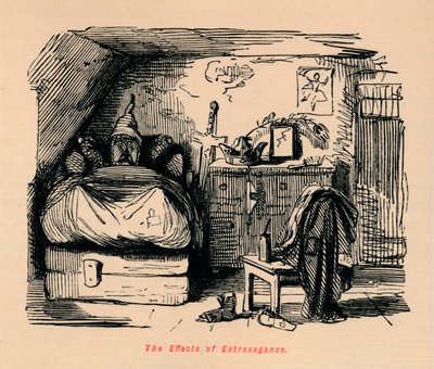 Účinky extravagance, c1860, c1860 od John Leech
