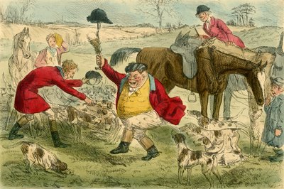 The Kill, na The Cat & Custard Pot Day, c1854. od John Leech