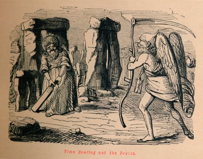 Time Bowling out the Druids, c1860, 1860 od John Leech