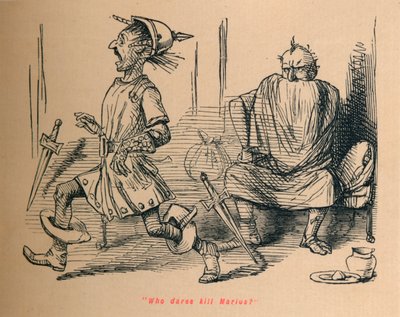 Kdo se odváží zabít Mariuse, 1852 od John Leech