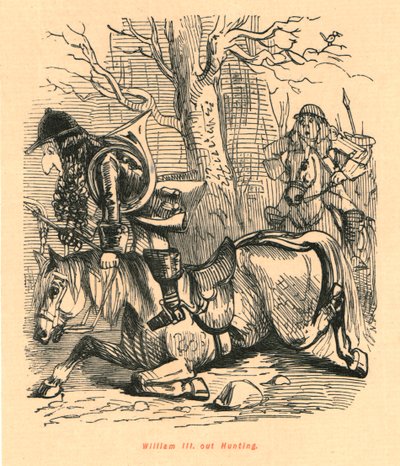 Vilém III. na lovu, 1897. od John Leech
