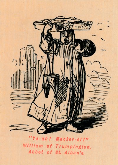Jo-ah! Makrela! William z Trumpingtonu, opat ze St. Albans, od John Leech