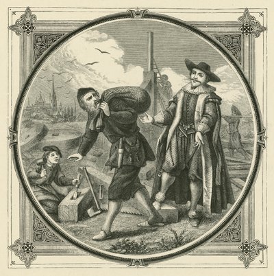 Celý mlýn na mletí kukuřice (rytí) od John Leighton