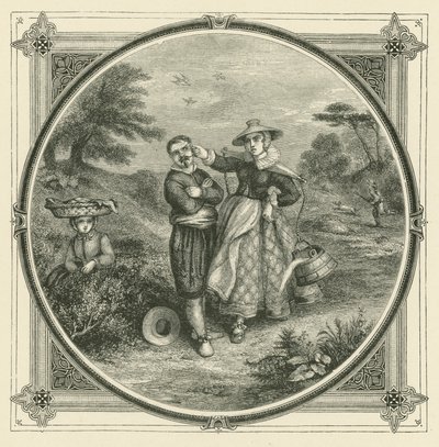 Nikdo nemůže milovat thetis a galateu zároveň (rytina) od John Leighton