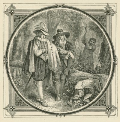 Jedním tahem nepadne dub (rytina) od John Leighton
