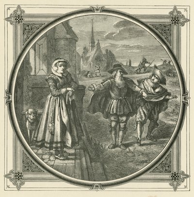 S neochotnými psy je těžké chytit zajíce (rytina) od John Leighton