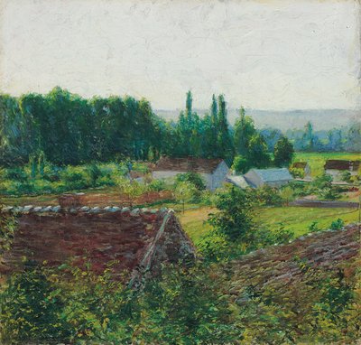 Farmy v Giverny, c.1890 od John Leslie Breck