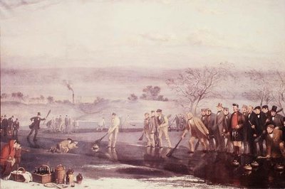 Curling v Rowyards Loch od John Levack