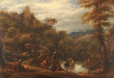 Křest eunucha, 1835-45 od John Linnell