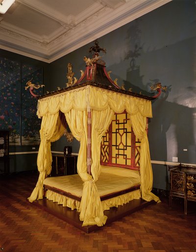 Postel s nebesy, v čínském stylu, 1750 od John Linnell