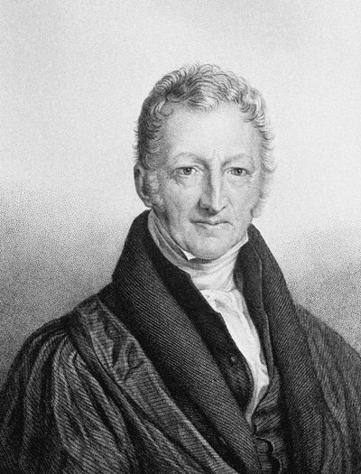 Portrét Thomase Roberta Malthuse 1766-1834 od John Linnell