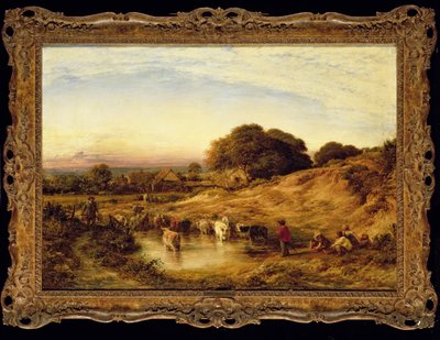 Západ slunce, 1860 od John Linnell
