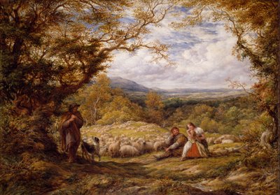 The Sheep Drive, 1863. od John Linnell
