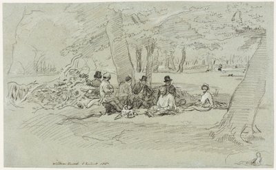 Dřevorubecká hostina od John Linnell