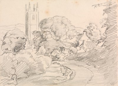 Vesnice Widecombe od John Linnell