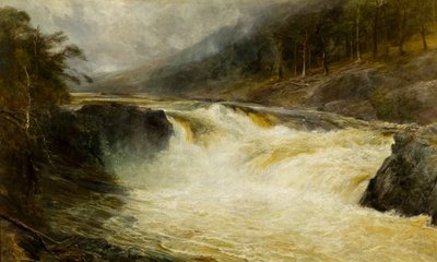 Vodopády Tummel, kolem roku 1875 (olej na plátně) od John MacWhirter