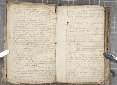 Poznámky k přednášce o dialektice, c.1584-86 (pero a inkoust na papíře ve vázaném svazku) od John Malcolm