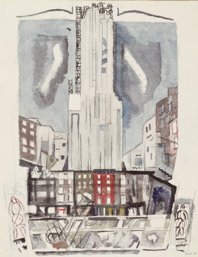 Střed města New York od John Marin