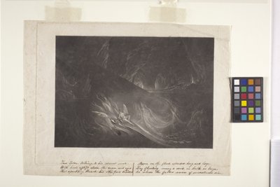 Satan na hořícím jezeře (mezzotinta) od John Marin