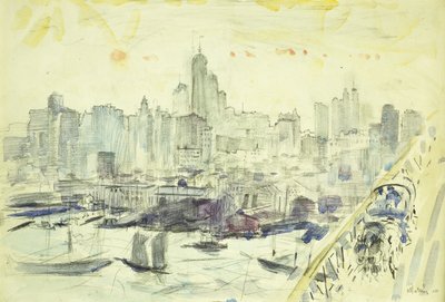 Okolí Brooklynského mostu od John Marin