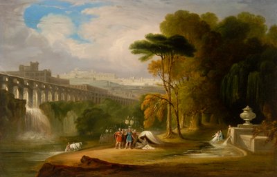 Alexander a Diogenes (olej na palubě) od John Martin