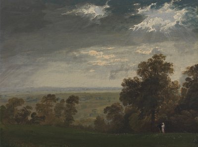 Krajina, pravděpodobně ostrov Wight nebo Richmond Hill od John Martin