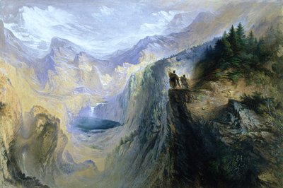 Manfred na Jungfrau, 1837 od John Martin