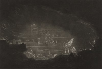 Pandemonium, c.1827 (mezzotinta) od John Martin