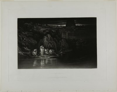 Žalm CXXXVII, z ilustrací Bible od John Martin