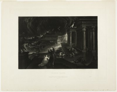 Sedmá mor, z ilustrací Bible od John Martin