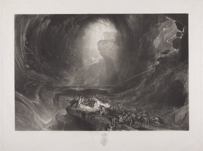The Deluge, c.1828 (wc na papíře) od John Martin