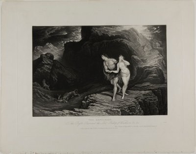 Vyhnání, z ilustrací Bible od John Martin