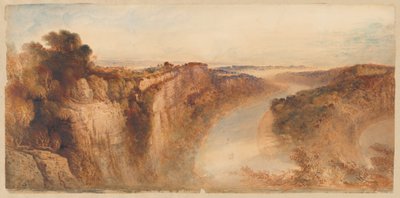 Pohled na řeku Wye, pohled směrem k Chepstow od John Martin